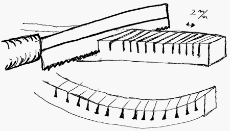 黒檀を曲げる方法 帆船模型製作技術