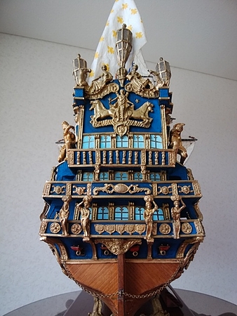 帆船模型完成品 ソレイユ ロイヤル(Le Soleil Royal)